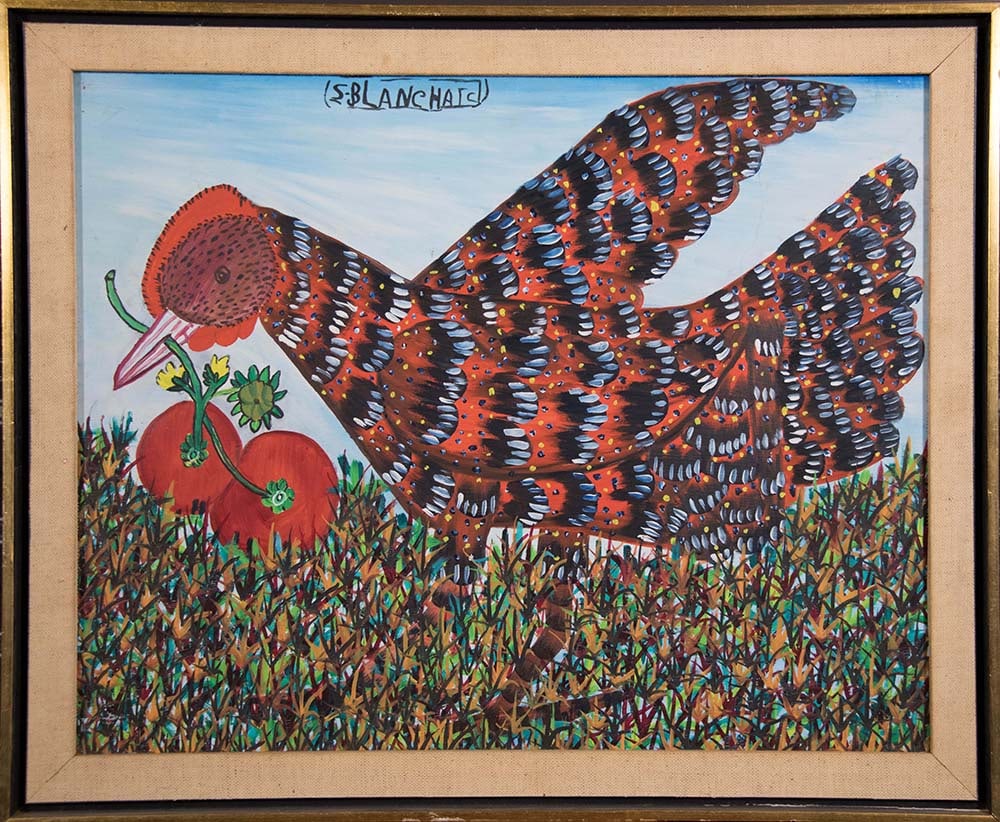 Original Haitian Painting by Sisson Blanchard Chicken (1 of 1)