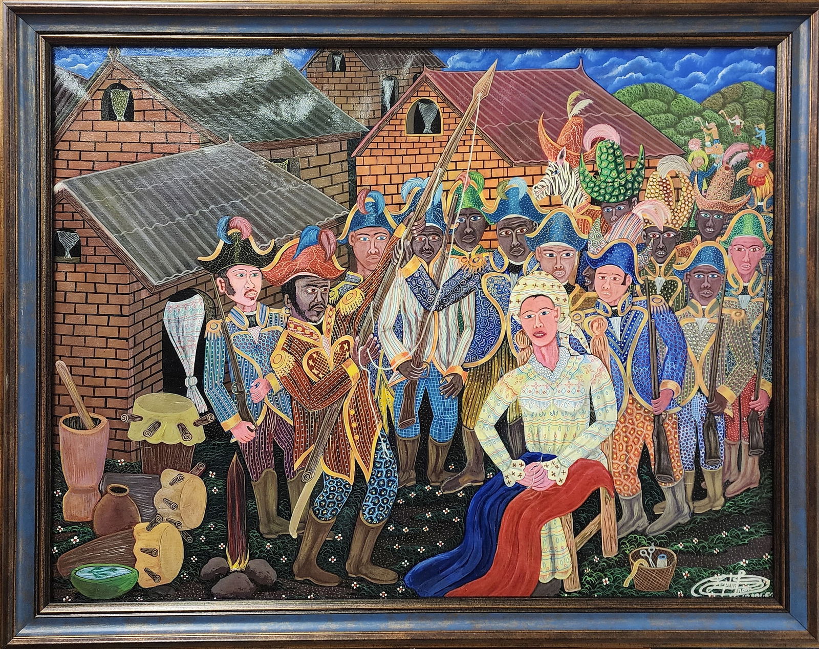 Original Haitian Painting by Frantz Zephirin Hommage et Gloire Aux Femmes de Notre Hisoire (Tribute (1 of 1)