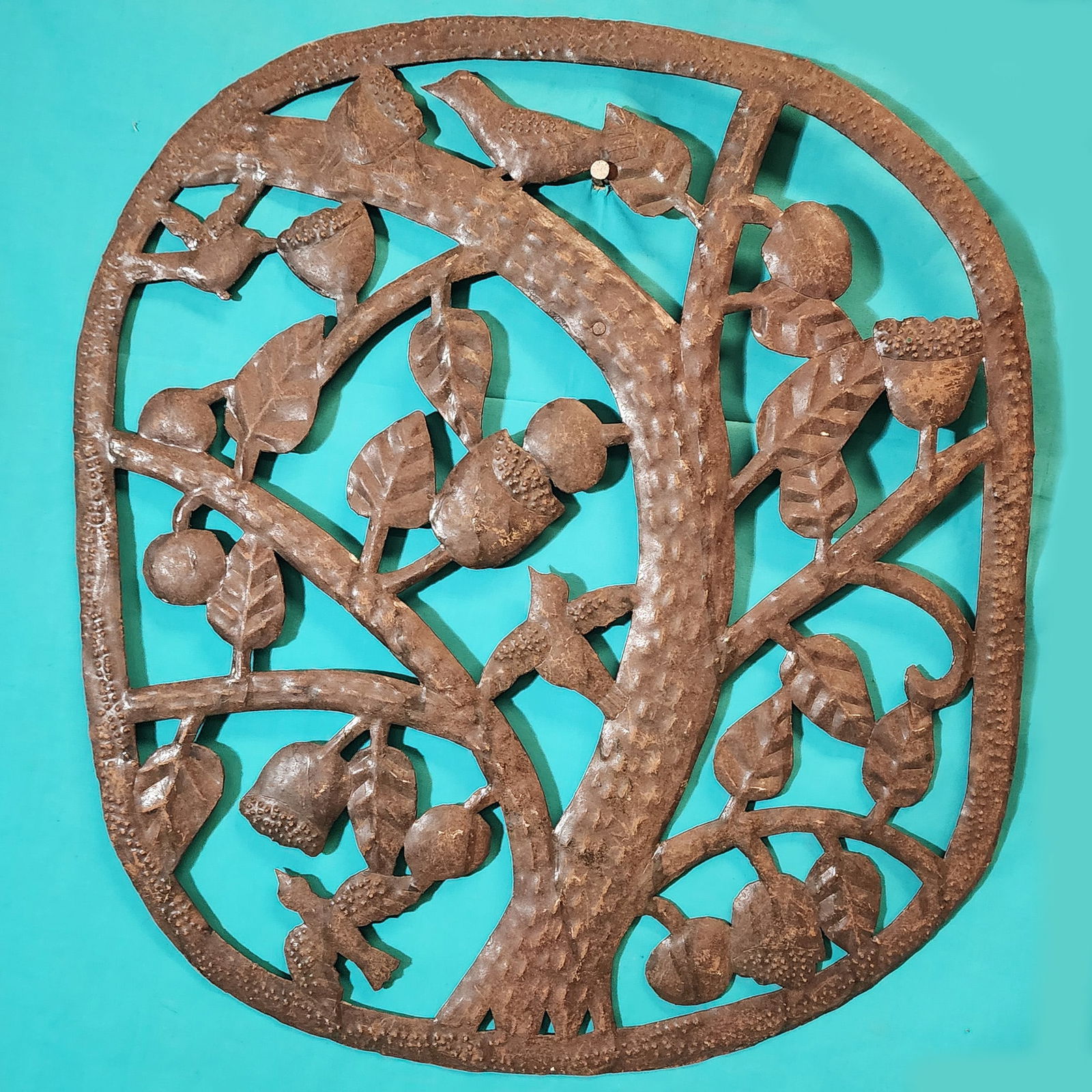 Tree of Forbidden Fruit - Haitian Metal Sculpture by Unknown Artist (1 of 1)