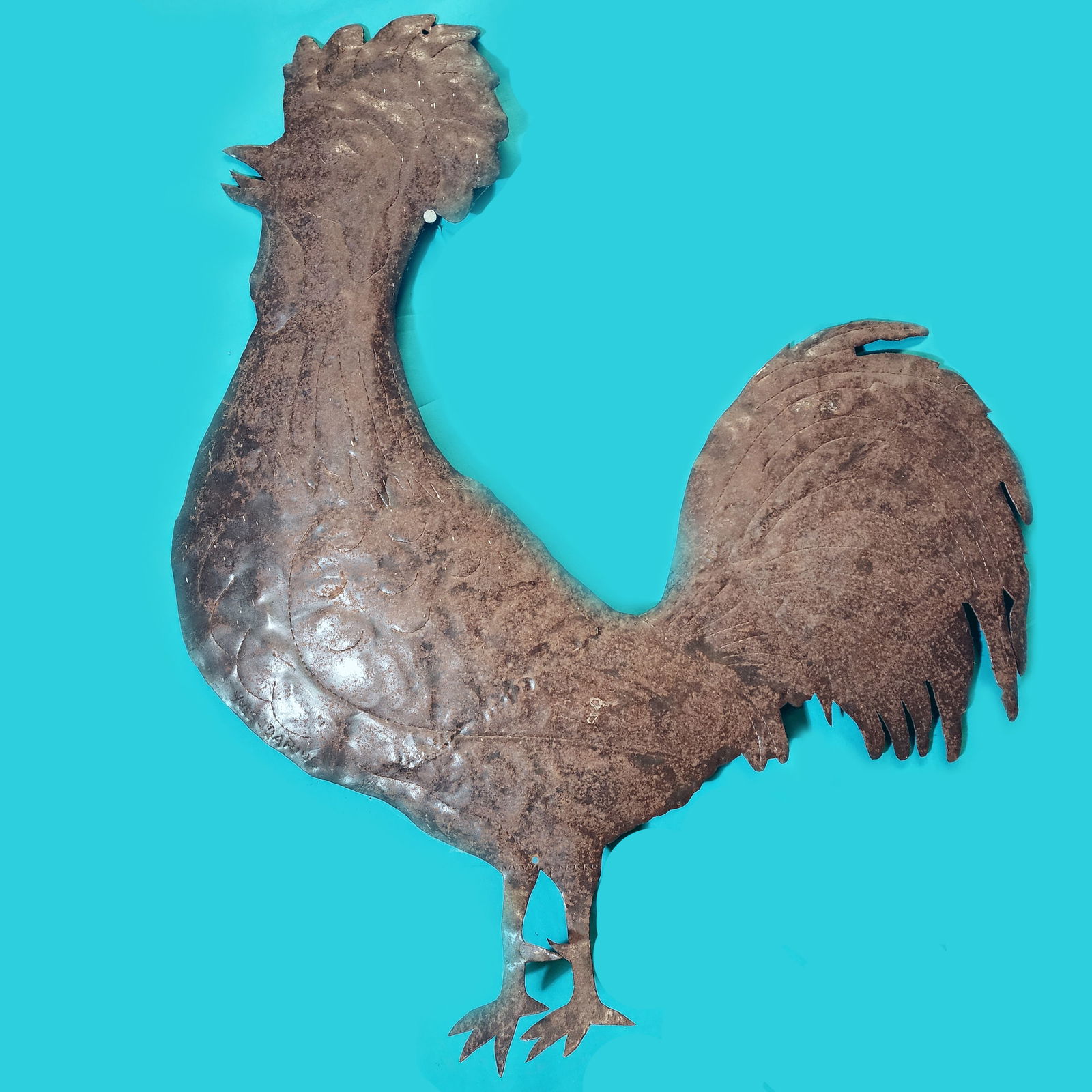 Rooster - Haitian Metal Sculpture by Yves Darius (1 of 1)