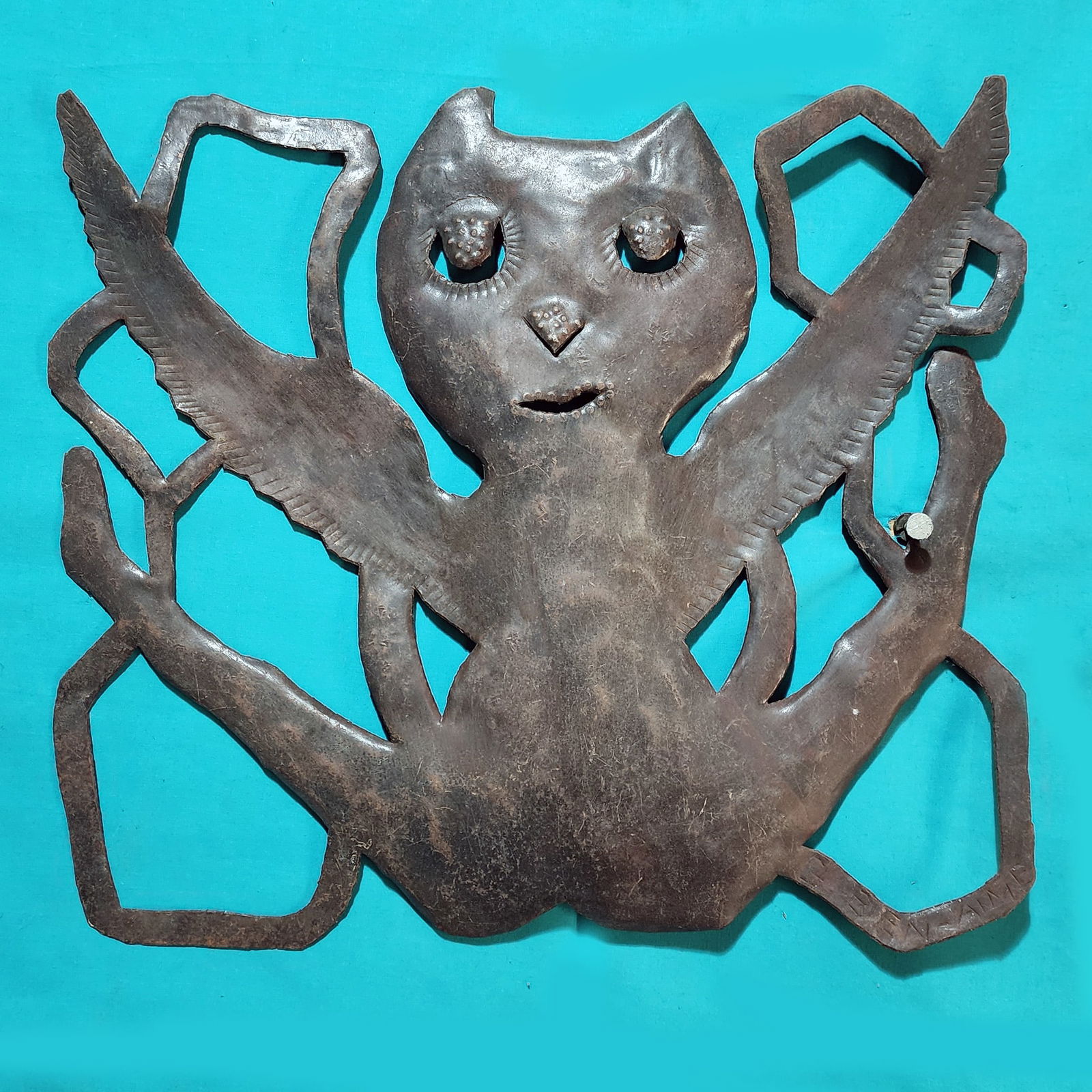 Cat Angel - Haitian Metal Sculpture by Gabriel Bien-Aime (1 of 1)