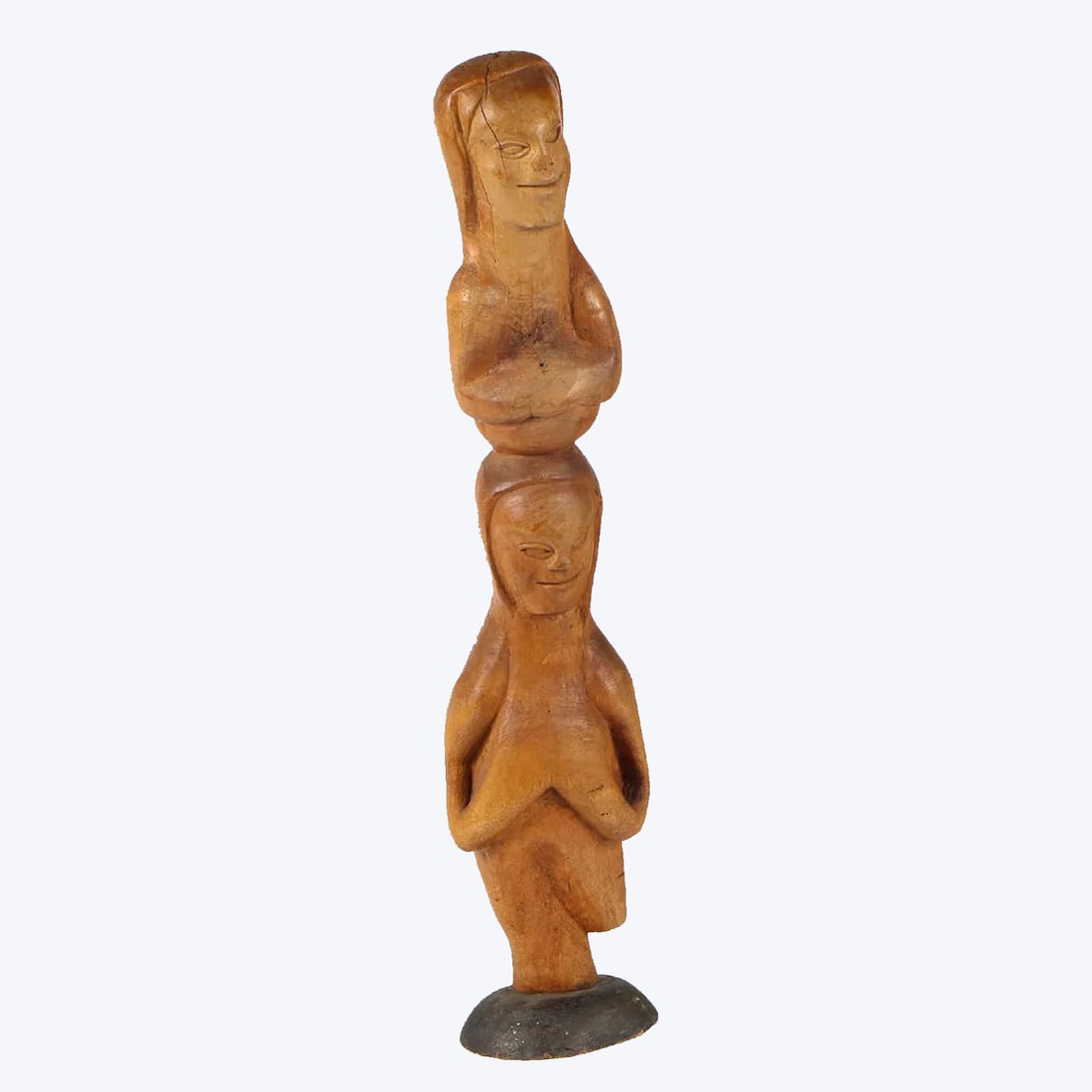 Two Women - Haitian Wood Carving by Andri v. Dimanche (1 of 1)