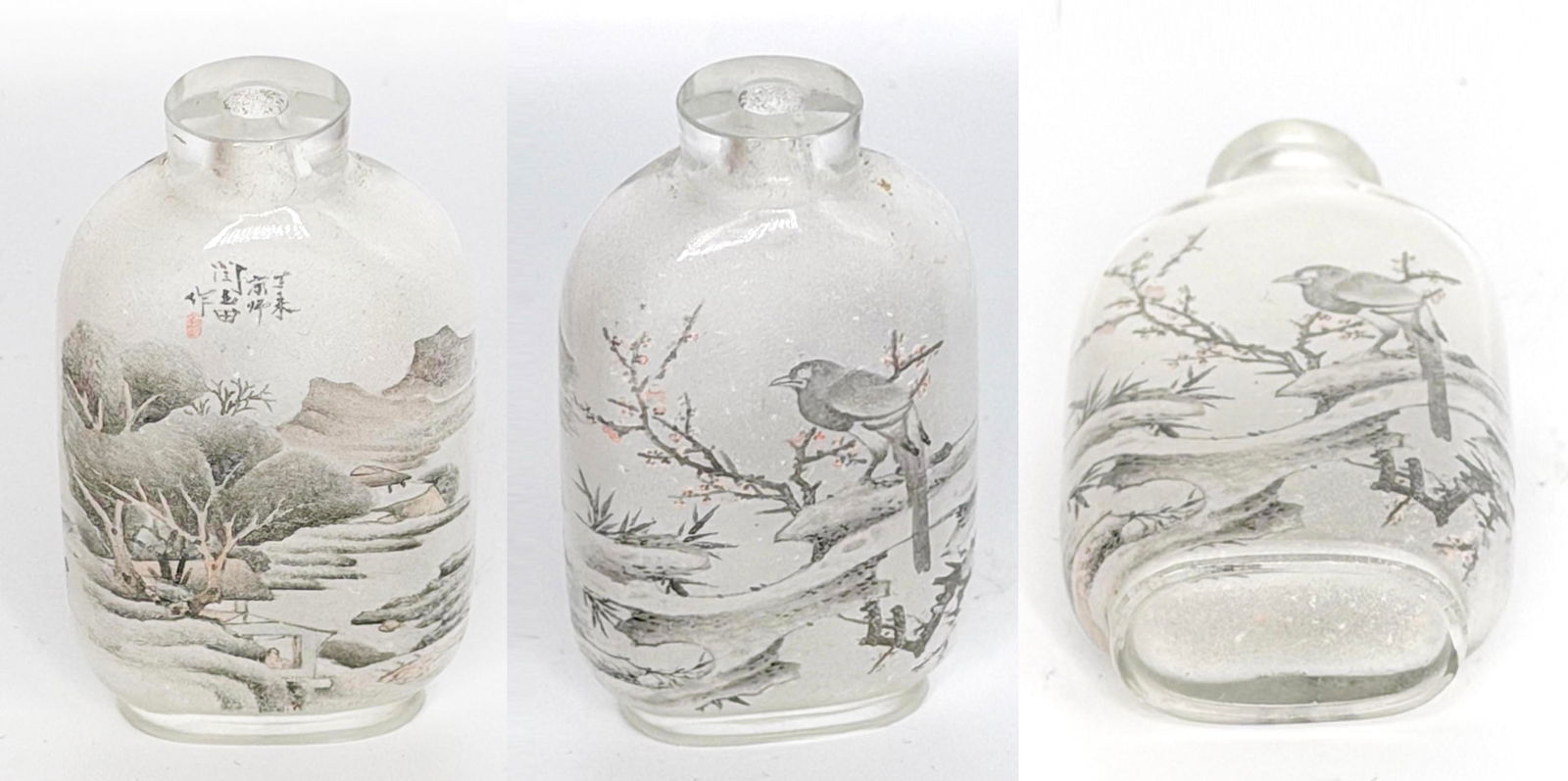 Chinese Inside-Painted Glass Snuff Bottle** **Late Qing or Early Republic Period, Late 19th–Early (1 of 1)