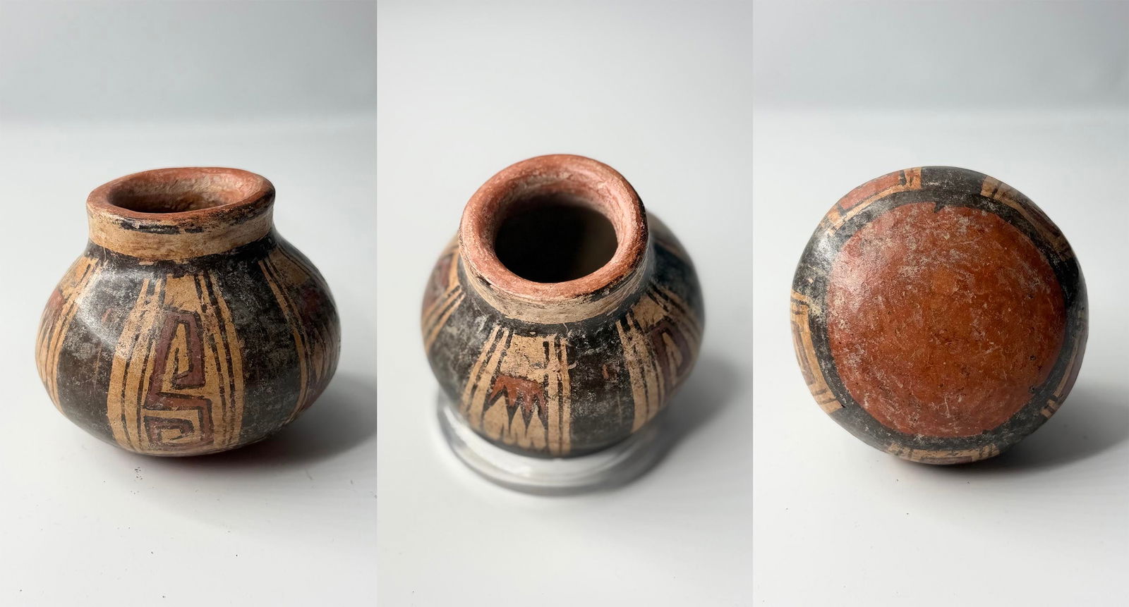Pre-Columbian Miniature Polychrome Pottery Jar (1 of 1)