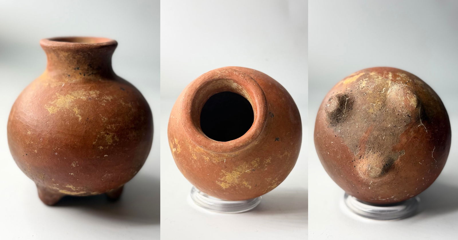 Rare Pre-Columbian Chiriquí-Style Globular Tripod Jar, from the Dr. Cornelius Osgood Collection (1 of 1)