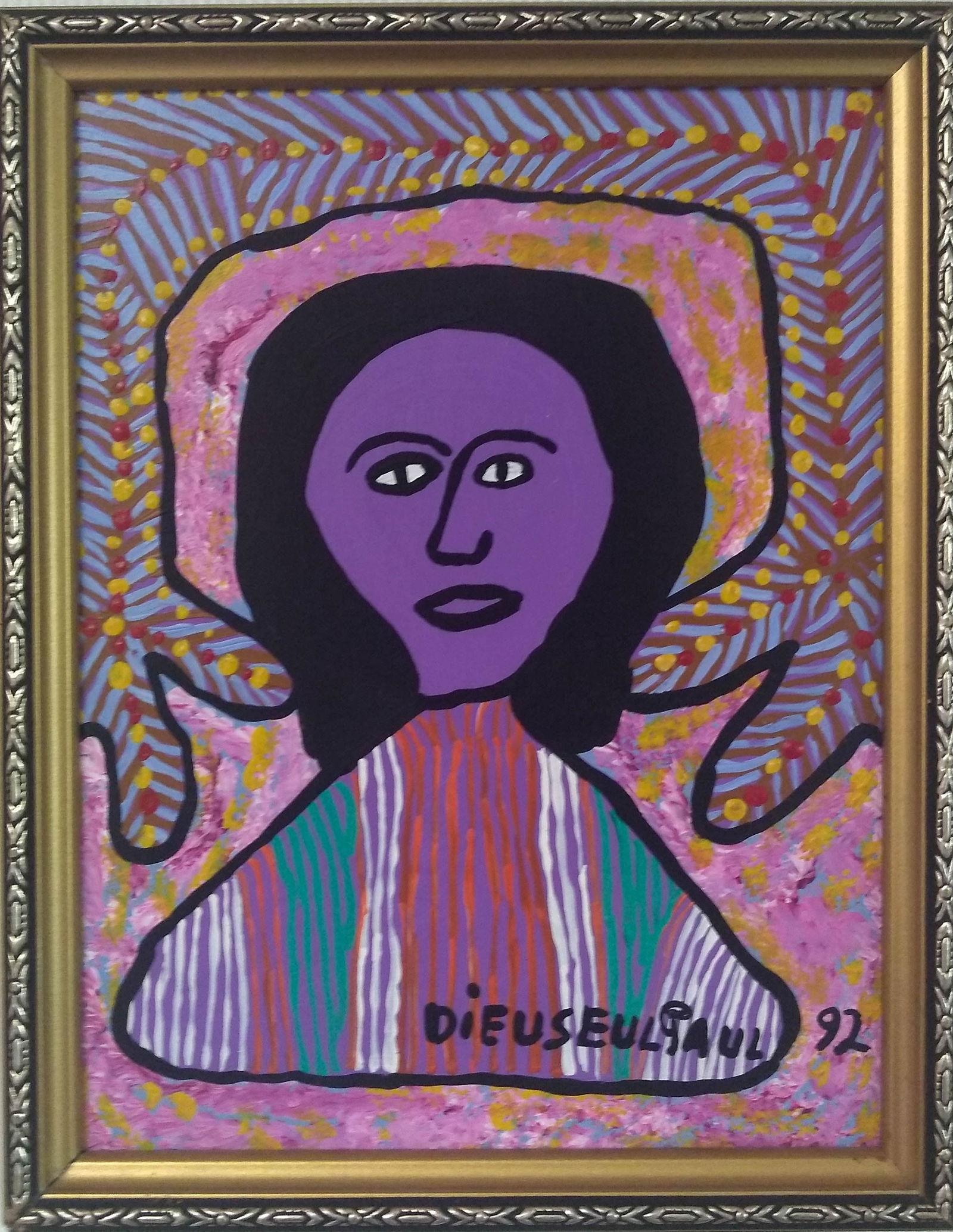 Haitian Loa Painting Original Haitian Painting by Dieuseul (1 of 1)