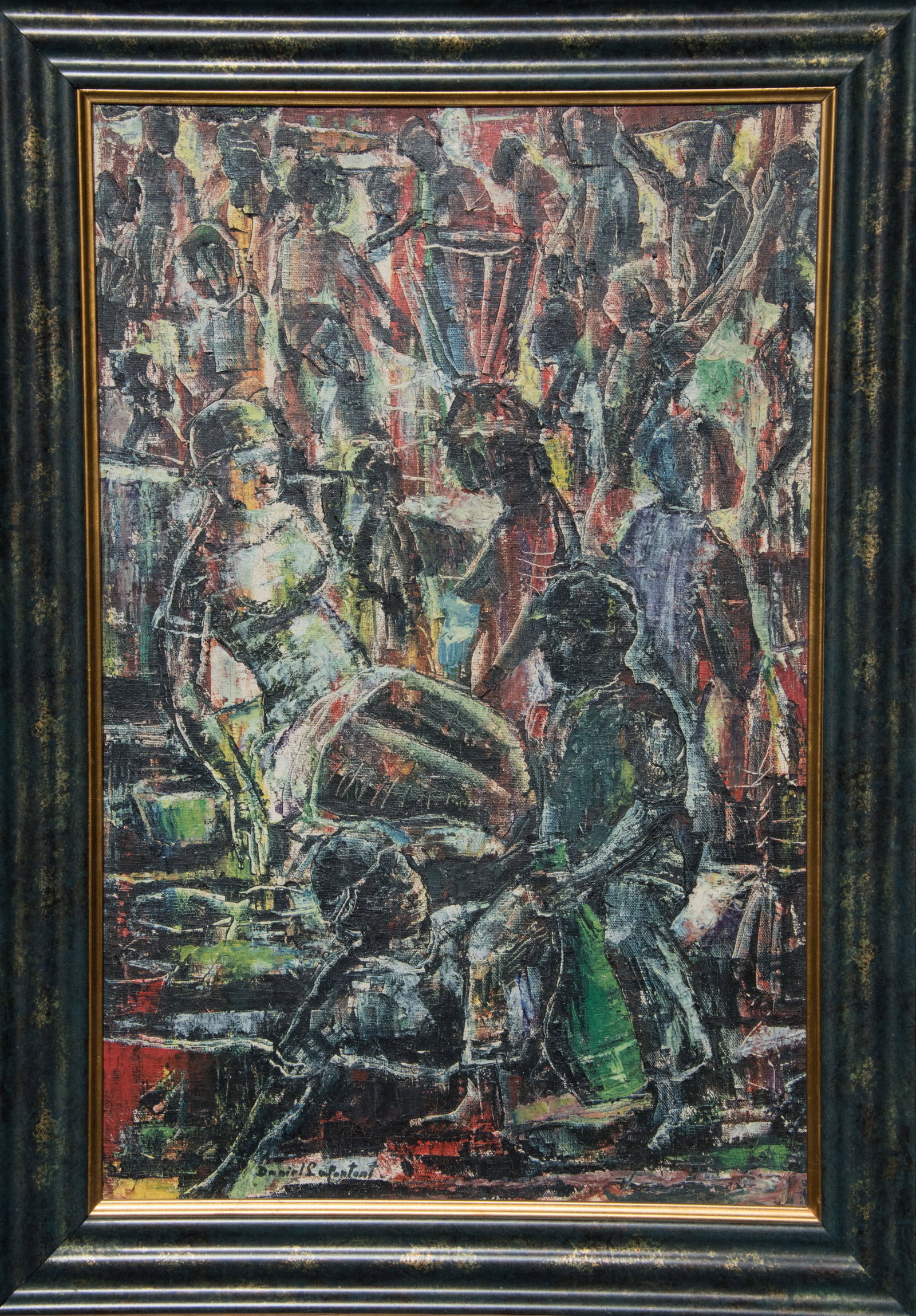 Abstract Oil Daniel Lafontant Original Haitian Painting by Daniel Lafontant (1 of 1)