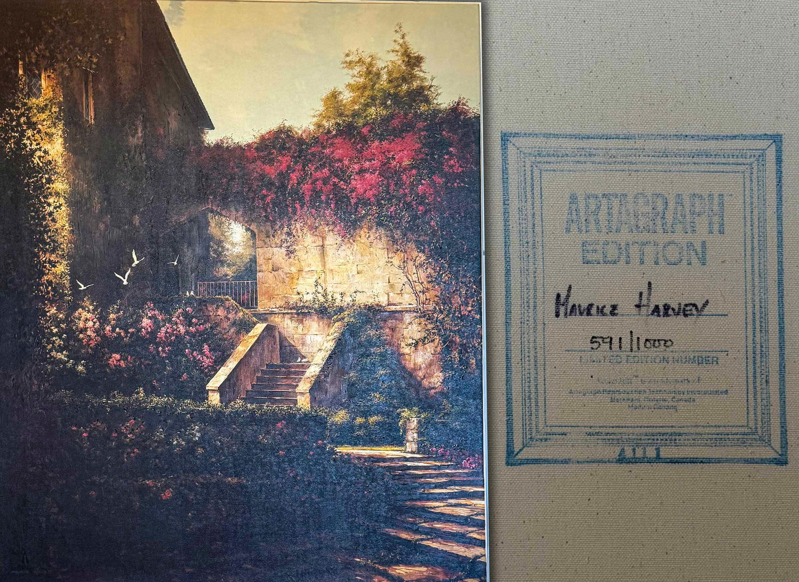 Maurice Harvey Mission Retreat to Splendor by Maurice Harvey: "Mission Retreat to Splendor" (often listed as "Retreat to Splendor" or with "Mission" in the title) is a popular work by the British-born American artist Maurice Harvey (1928–2019). Harvey was a ro
