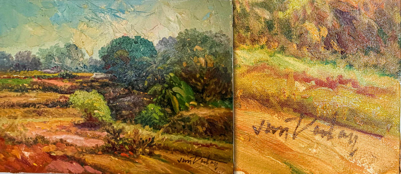 Jim Vuday (Indonesian or Southeast Asian School, 20th Century) – Untitled Tropical Landscape (Rice (1 of 1)