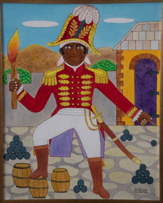 Original Haitian Painting -Jean Jacques Dessalines by Seymour Etienne Bottex: Original Haitian Painting -Jean Jacques Dessalines by Seymour Etienne Bottex-Framed, Oil on Canvas FRAMED GMS FAVORITE