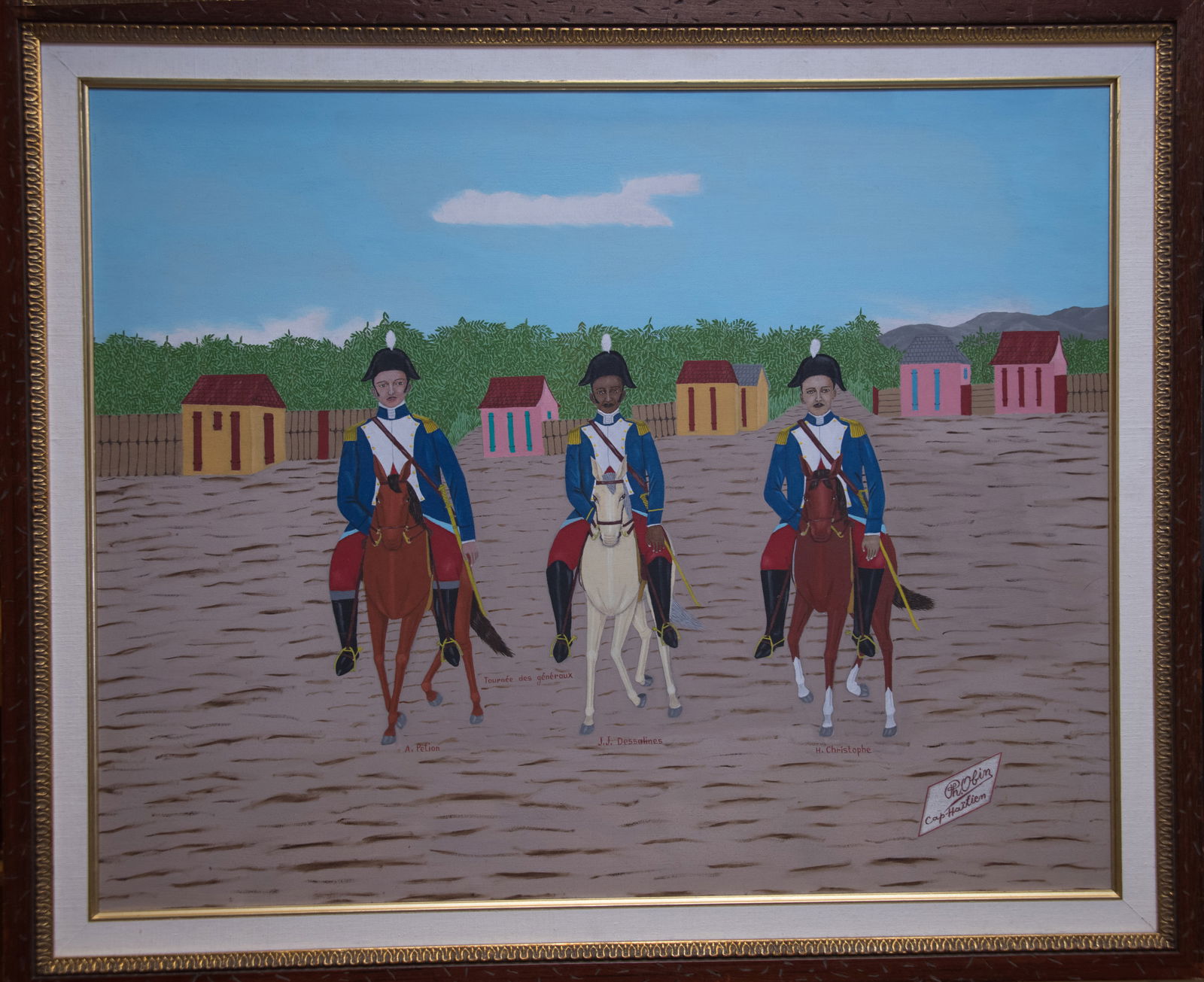 Tour of Generals - Haitian Painting by Philome Obin (1 of 1)