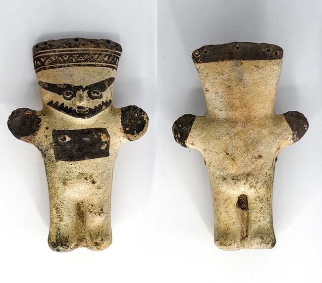 Pre-Columbian Mesoamerican Terracotta Anthropomorphic Figurine (1 of 1)