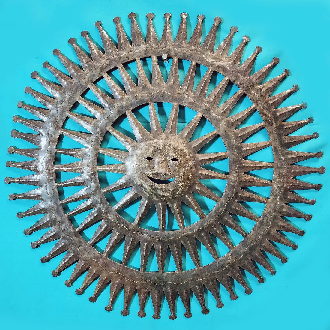 Sun - Haitian Metal Sculpture by Jonas Balan (1 of 1)