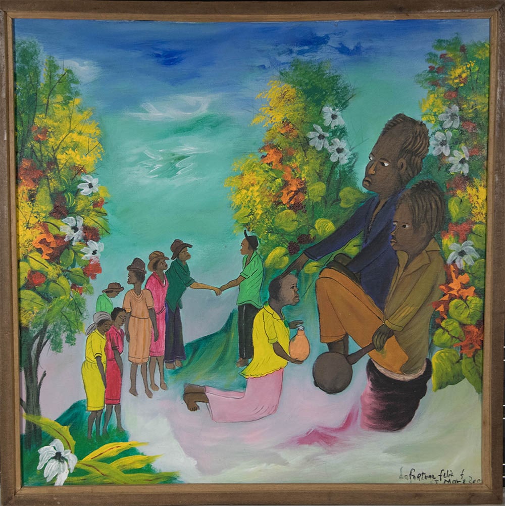 Healing Offering - Haitian Painting by Lafortune Felix (1 of 1)