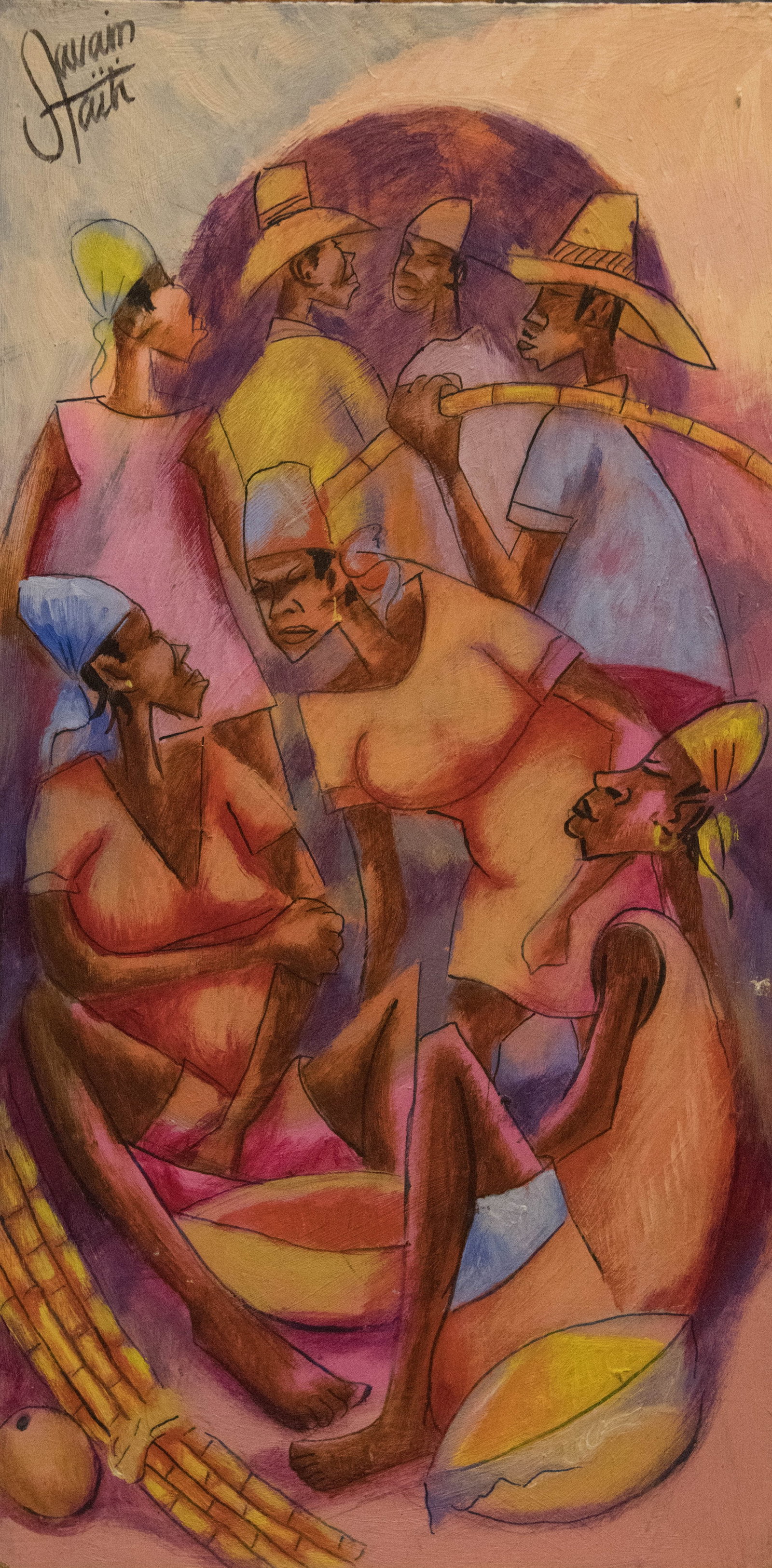 Original Haitian Painting by Petion Savain At the Market (1 of 1)