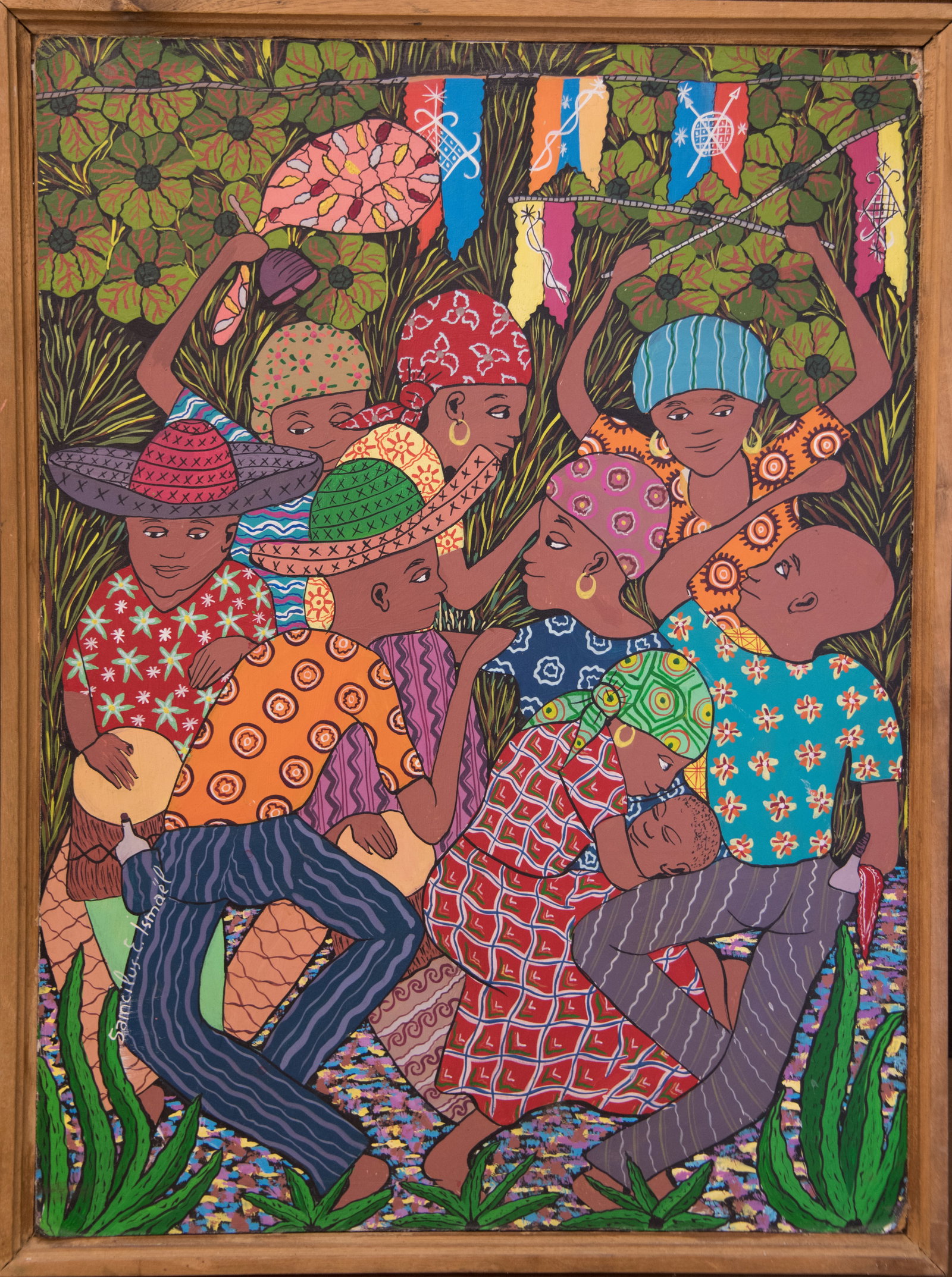 Ceremony Original Haitian Painting by Saincilus Ismael (1 of 1)