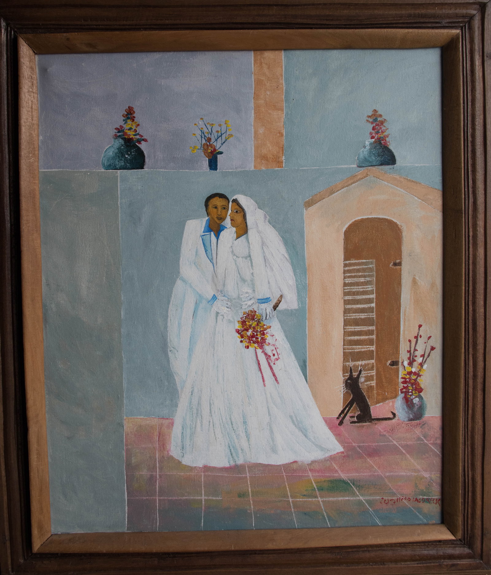 Wedding Day Original Haitian Painting by Nicolas Dreux (1 of 1)