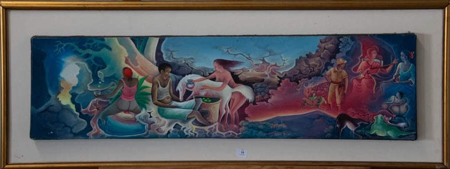 Original Haitian Painting by Ezene Domond (1 of 1)