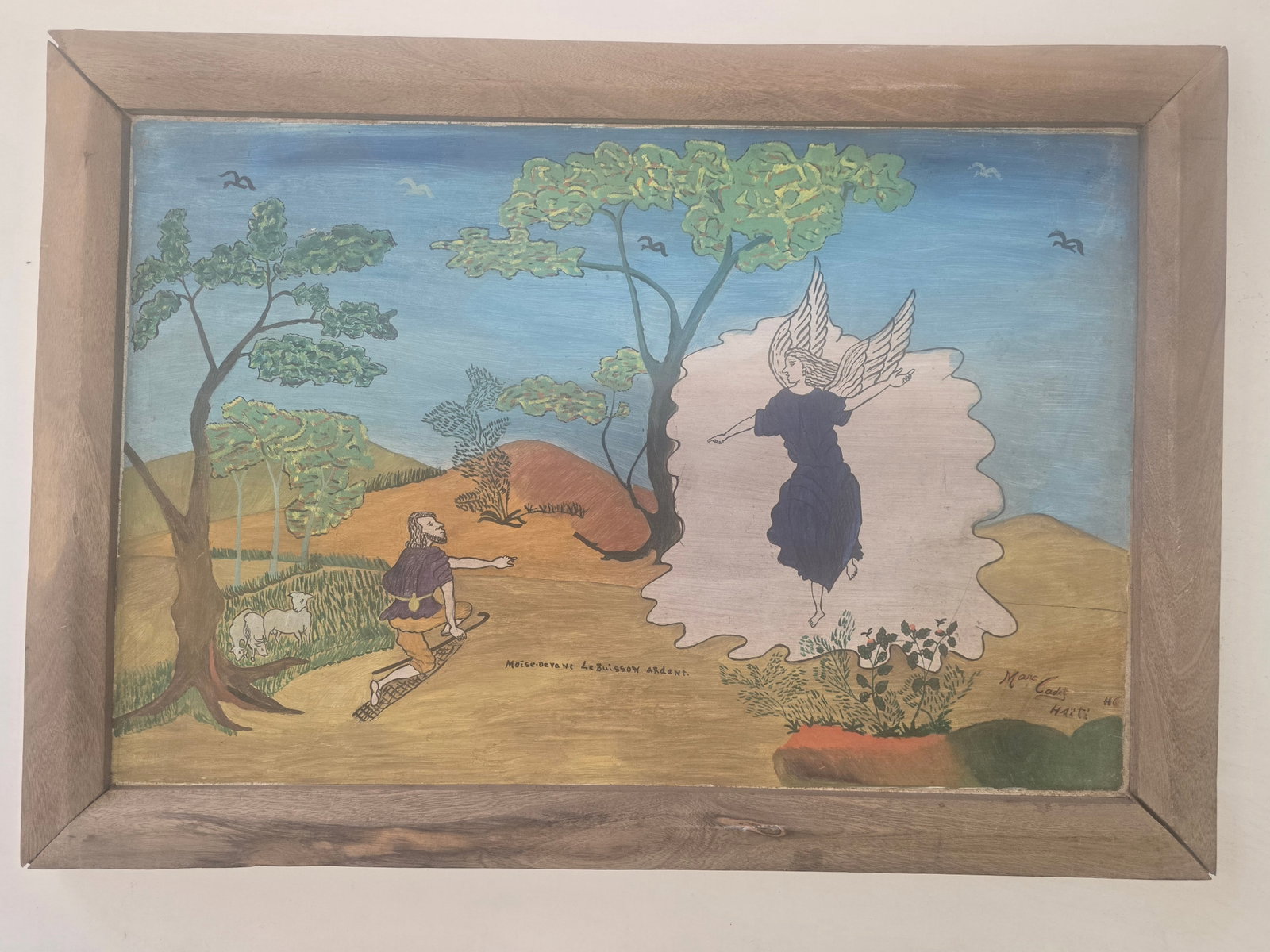 Marc Cadet (Haitian, 20th Century), "Moïse Devant Le Buisson Ardent" (1 of 2)