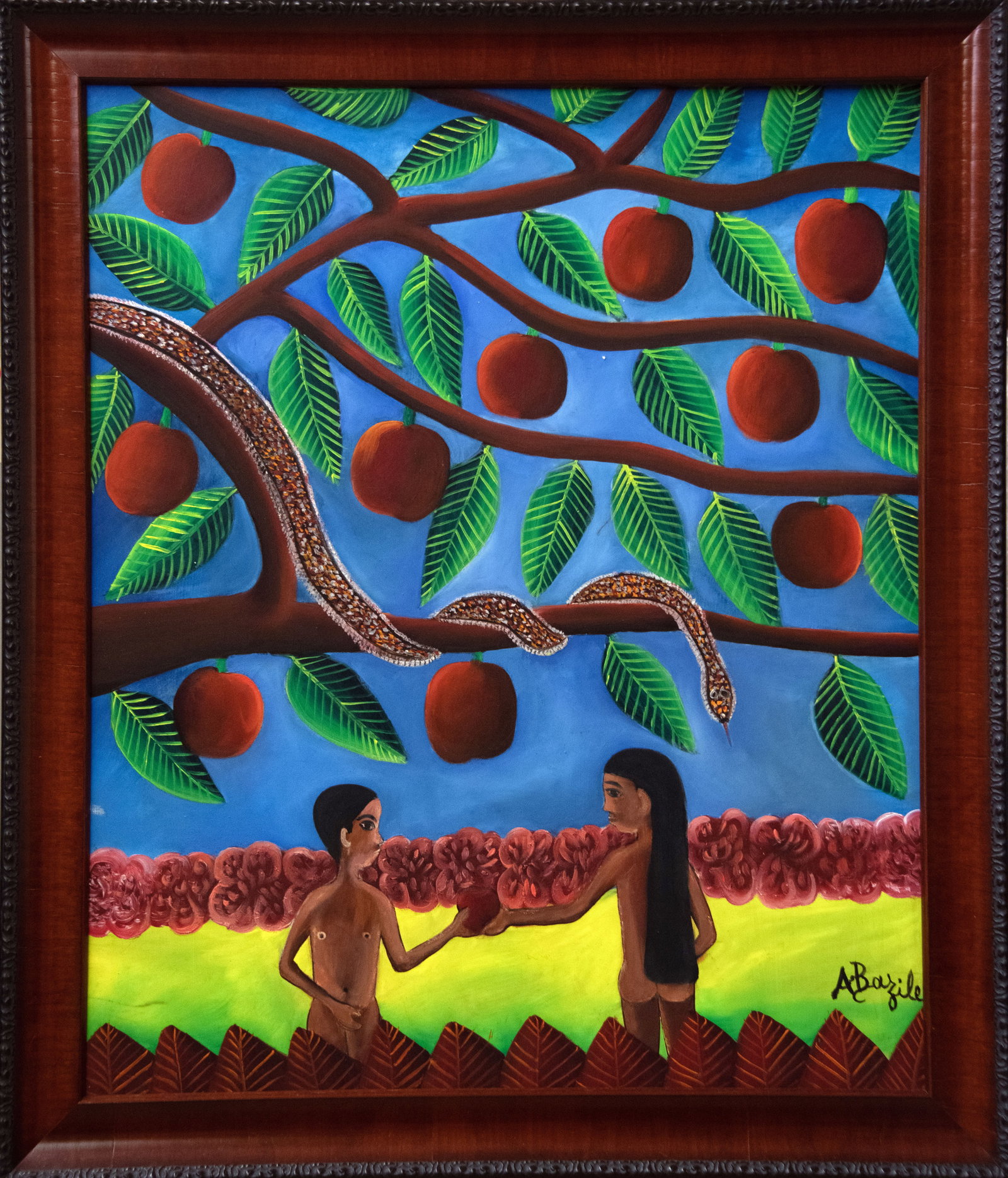 Garden of Eden Original Haitian Painting by Alberoi Bazile (1 of 1)