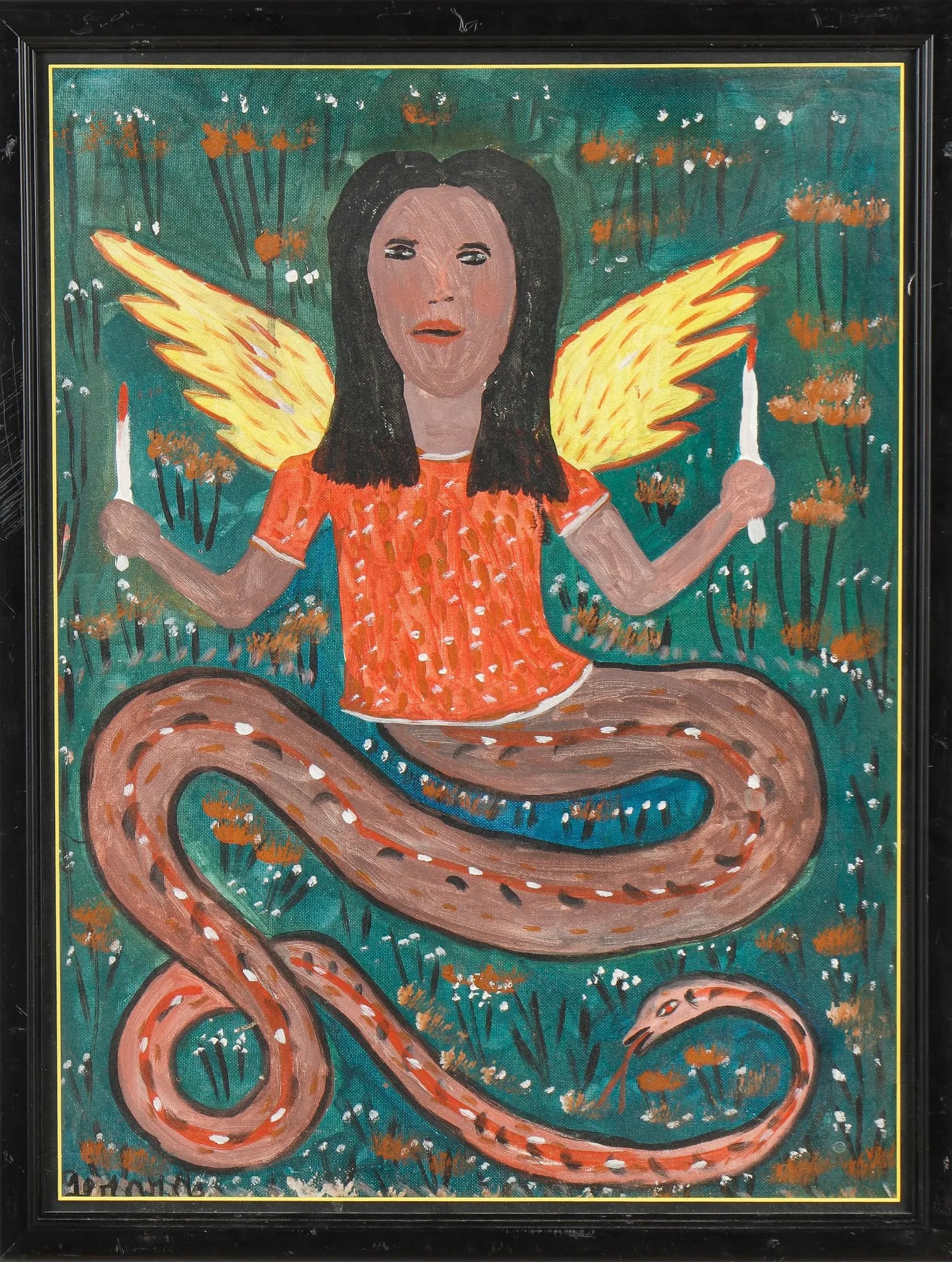 Dambala Original Haitian Painting by Gerard Fortune (1 of 1)