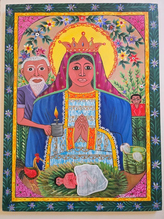 Religious Vodou-Inspired Devotional Scene by J. Toussaint (1 of 1)