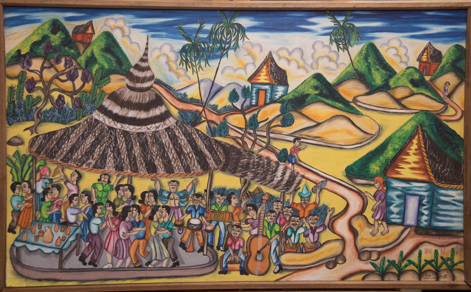 Music and Dancing Original Haitian Painting by Josue Joseph (1 of 1)