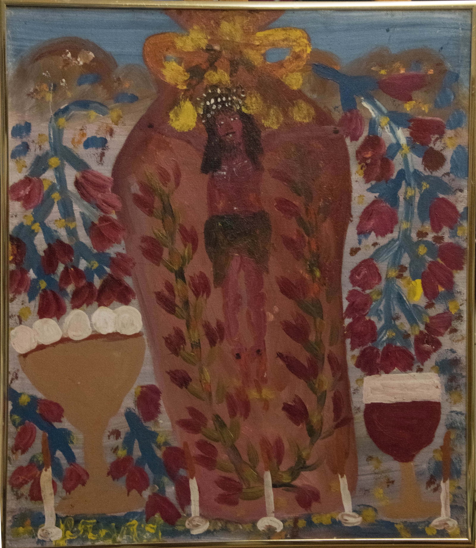 Christ (GF) Original Haitian Painting by Gerard Fortune (1 of 1)