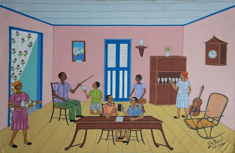 Family Time Original Haitian Painting by Eric Phanord (1 of 1)