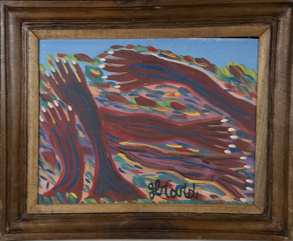 Five Hands Original Haitian Painting by Gerard Fortune (1 of 1)