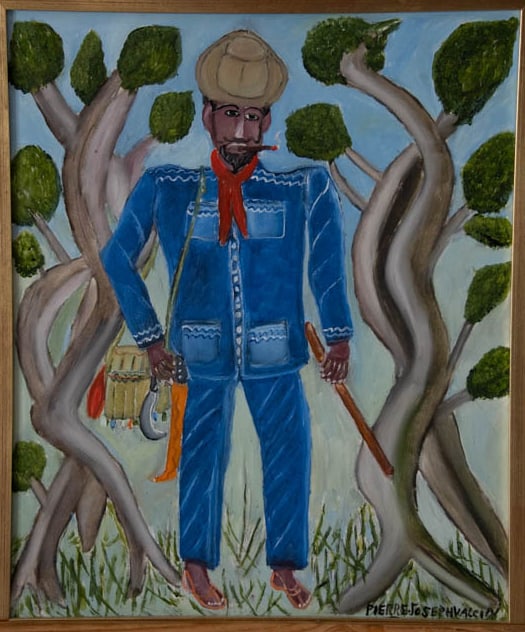 Pierre-Joseph Valcin Original Haitian Painting-Cousin Zaka (1 of 1)
