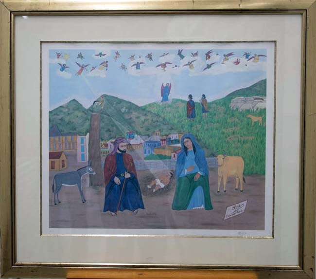 Nativity Philome Obin Framed Lithograph on Paper (1 of 1)