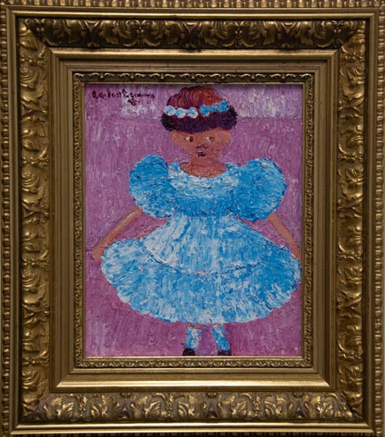 Jessica Original Haitian Painting by Henry Calixte (1 of 1)