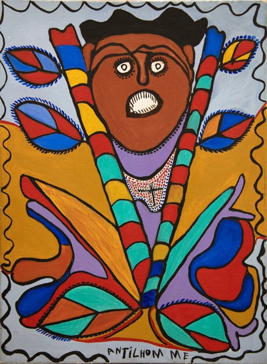 Loa Original Haitian Painting by Richard Antilhomme (1 of 1)