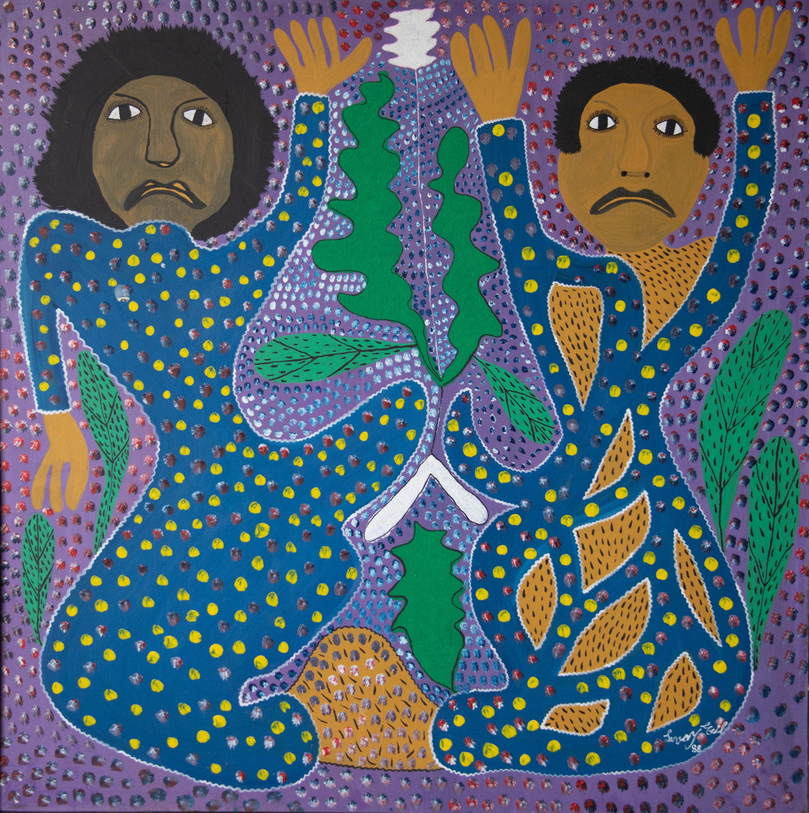 Loas Marassa Original Haitian Painting by Levoy Exil (1 of 1)