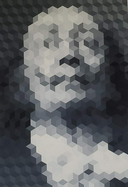 John Piere Vasarely aka YVARAL, Faces of Dali No 2: Yvaral was born in Paris in 1934 and was the son of the highly acclaimed Kinetic artist Victor Vasarely. Although Yvarals family name was Vasarely, during his life he came to be known as Jean Pierre Y