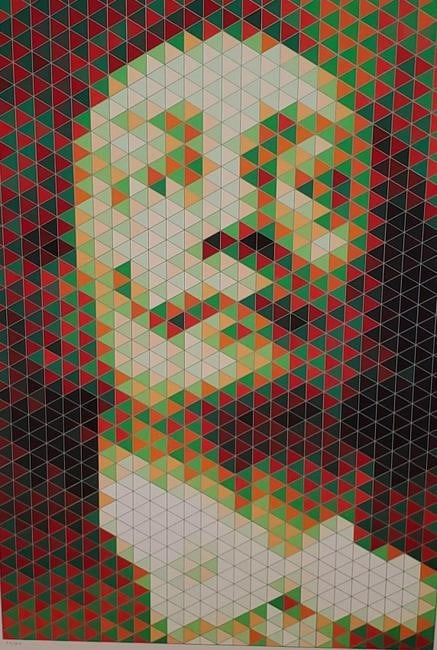 John Piere Vasarely aka YVARAL, Faces of Dali No 3: Yvaral was born in Paris in 1934 and was the son of the highly acclaimed Kinetic artist Victor Vasarely. Although Yvarals family name was Vasarely, during his life he came to be known as Jean Pierre Y