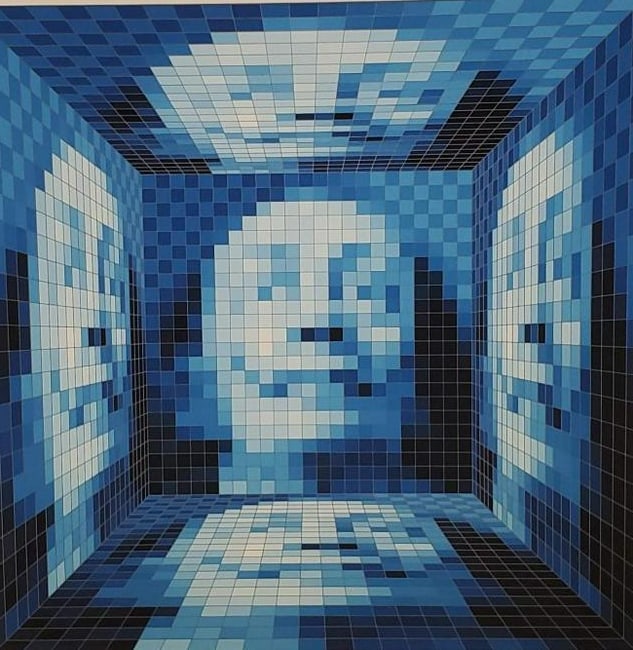 John Piere Vasarely aka YVARAL, Faces of Dali No 3: Yvaral was born in Paris in 1934 and was the son of the highly acclaimed Kinetic artist Victor Vasarely. Although Yvarals family name was Vasarely, during his life he came to be known as Jean Pierre Y