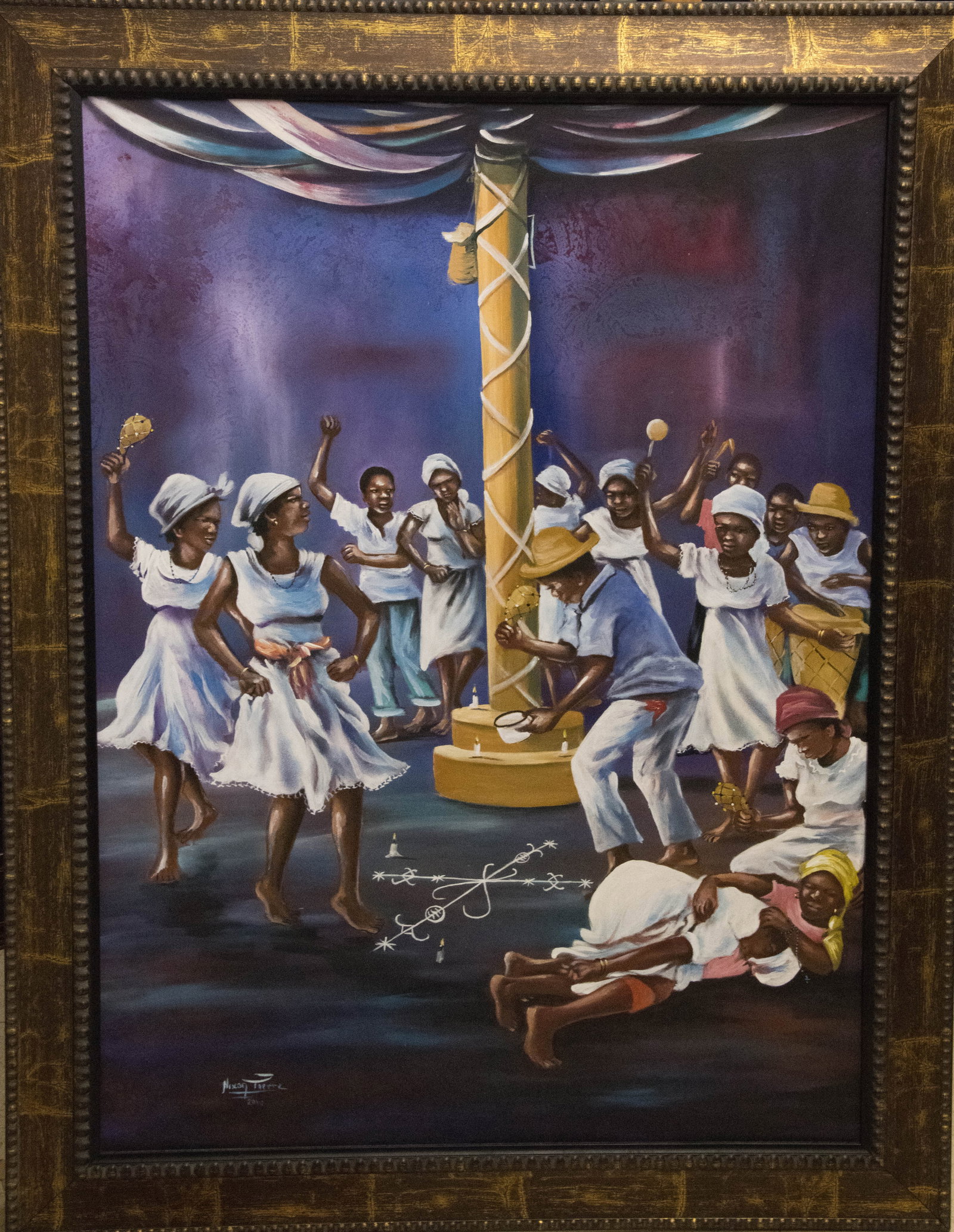 Original Haitian Painting by Nixon Pierre Ceremony (1 of 1)