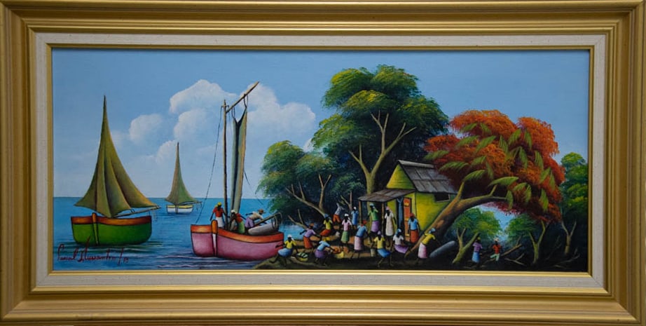 À bon Port Original Haitian Painting by Pascal Florentin (1 of 1)