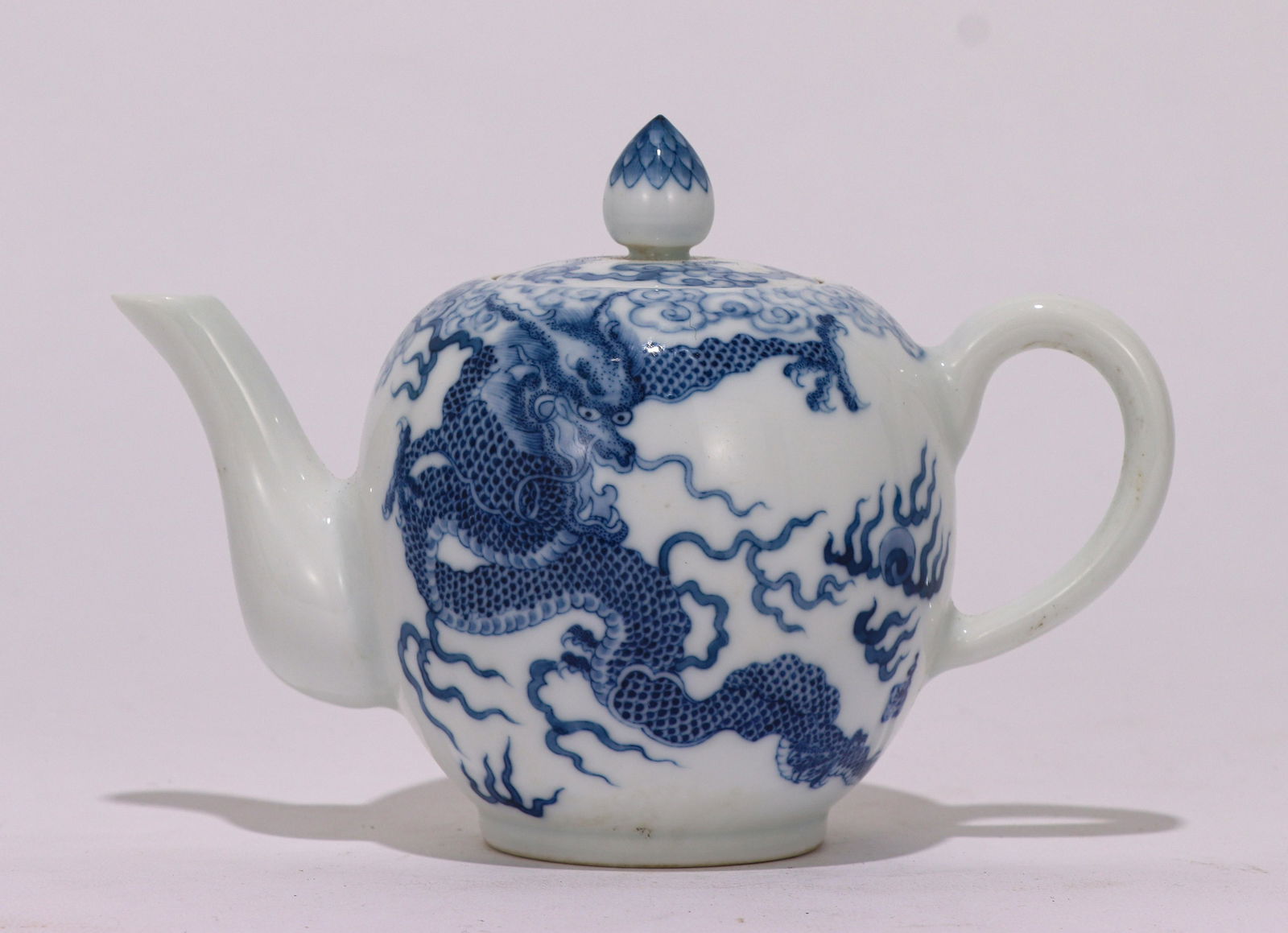 Blue and White Dragon Teapot (1 of 9)
