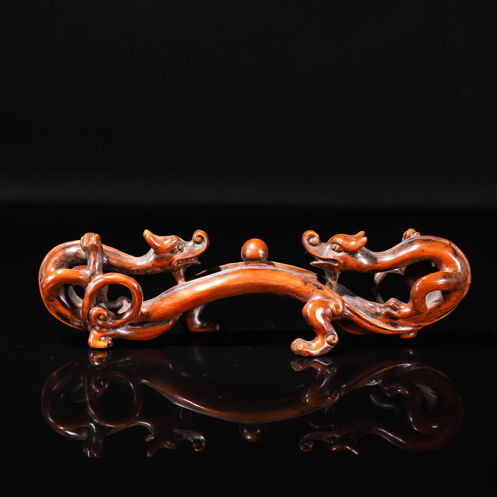 Carved Wooden Dragons Brushrest (1 of 6)