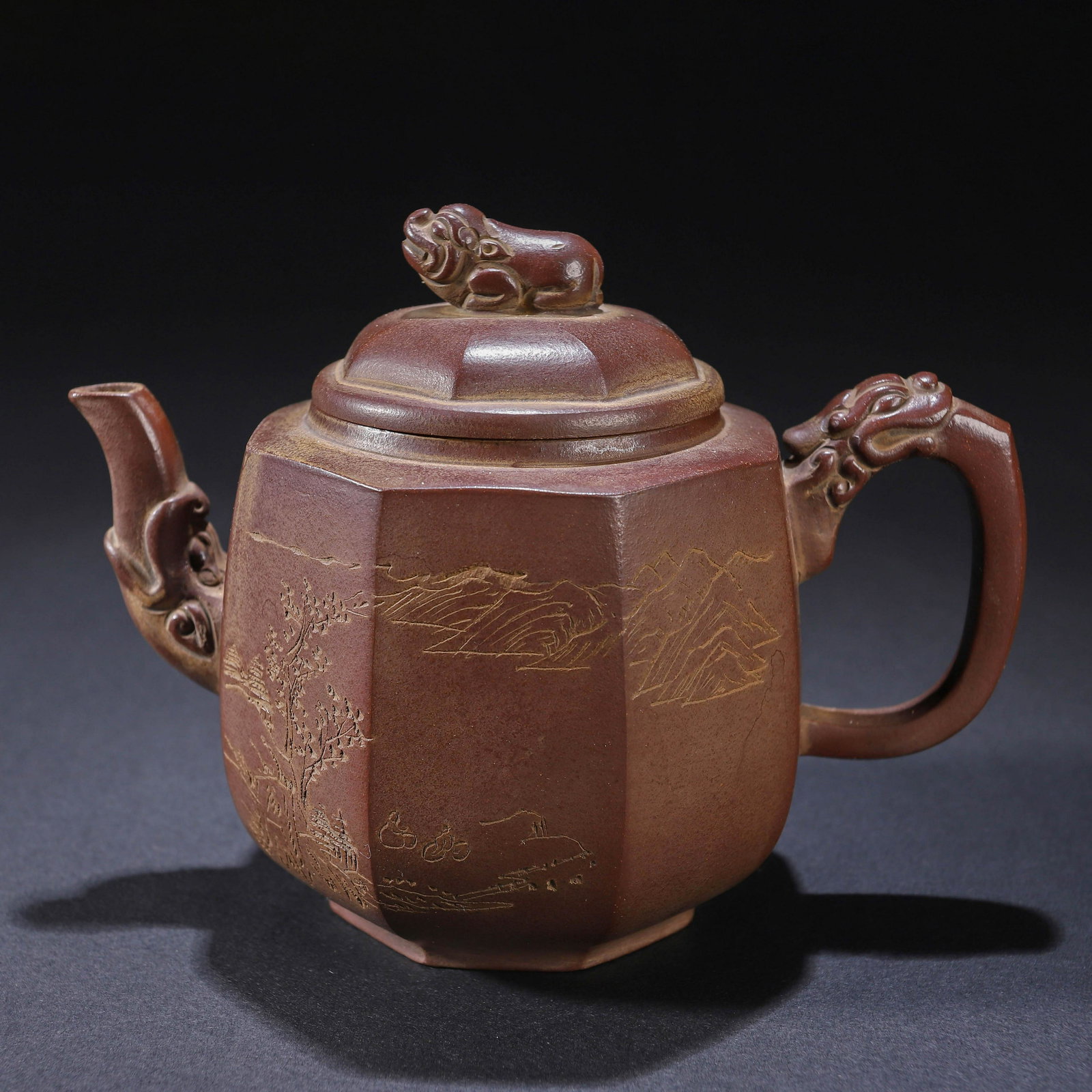 A Chinese Yixing Glaze Teapot (1 of 14)