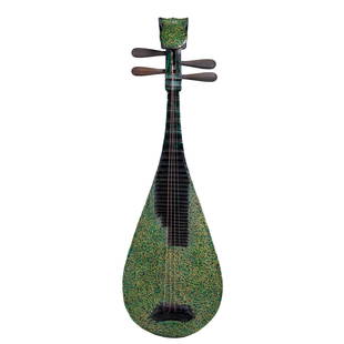 A Chinese Music Instrument Pipa Qing Dyn.: A Chinese Music Instrument Pipa Qing Dyn. H:90cm;L:27.5cm;1.6kg