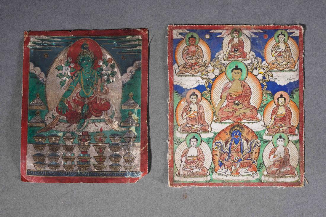 Two Tibetan Thangka Paintings (1 of 9)