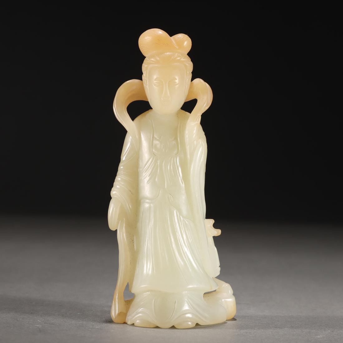 A Chinese Carved Jade Figure Ming Dyn. (1 of 7)