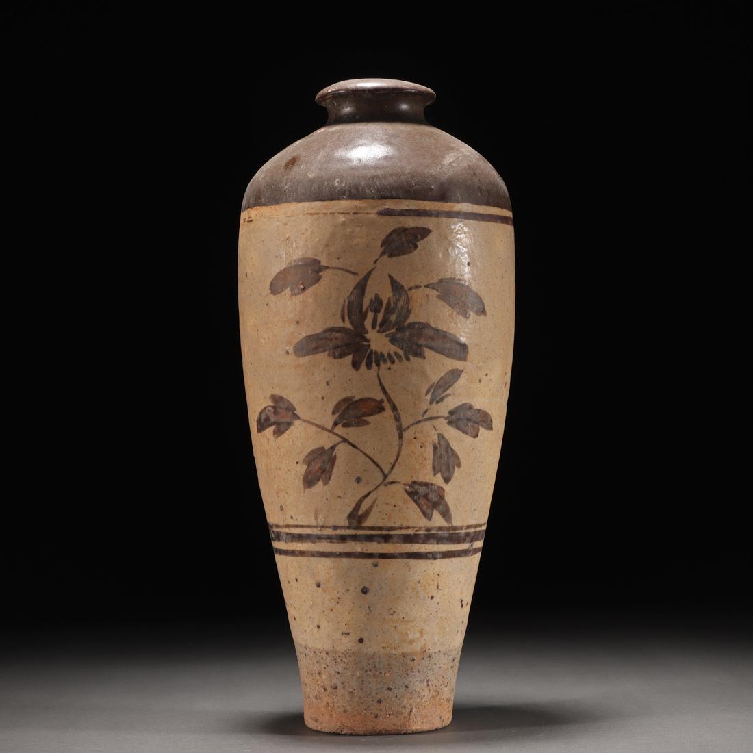A Chinese Cizhou-type Vase Meiping Song Dyn. (1 of 6)