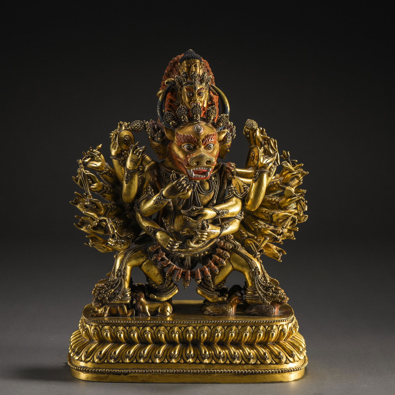 A Tibetan Bronze-gilt Yamantaka (1 of 12)