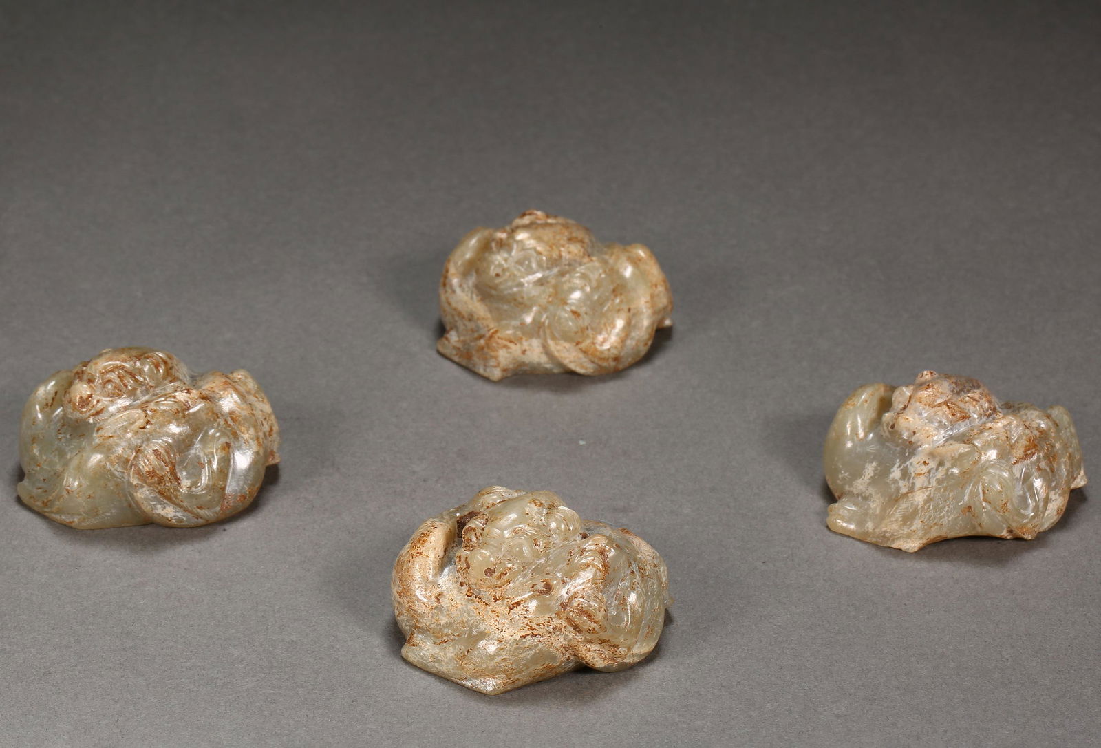 A Group of Four Chinese Carved Jade Paper Weights (1 of 8)