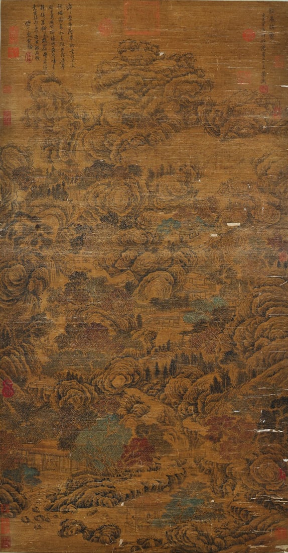 王蒙 A Chinese Scroll Painting By Wang Meng: 王蒙 A Chinese Scroll Painting By Wang Meng Dimensions (Sight/Painting View): 50 3/8 x 25 7/8 in.(128cm x 66cm)